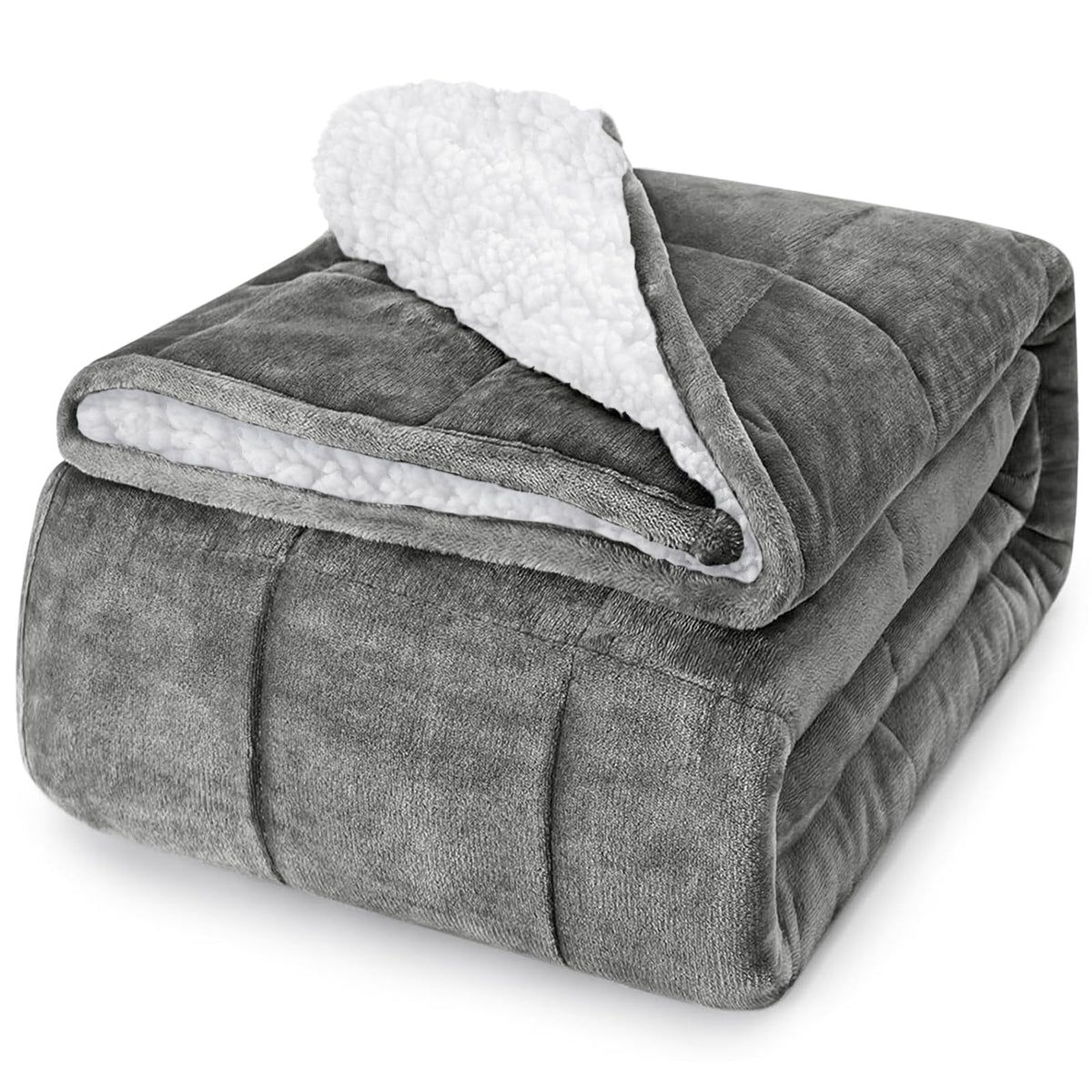 yescool Weighted Blanket for Adults 20lbs Queen Size, 60" x 80", Grey