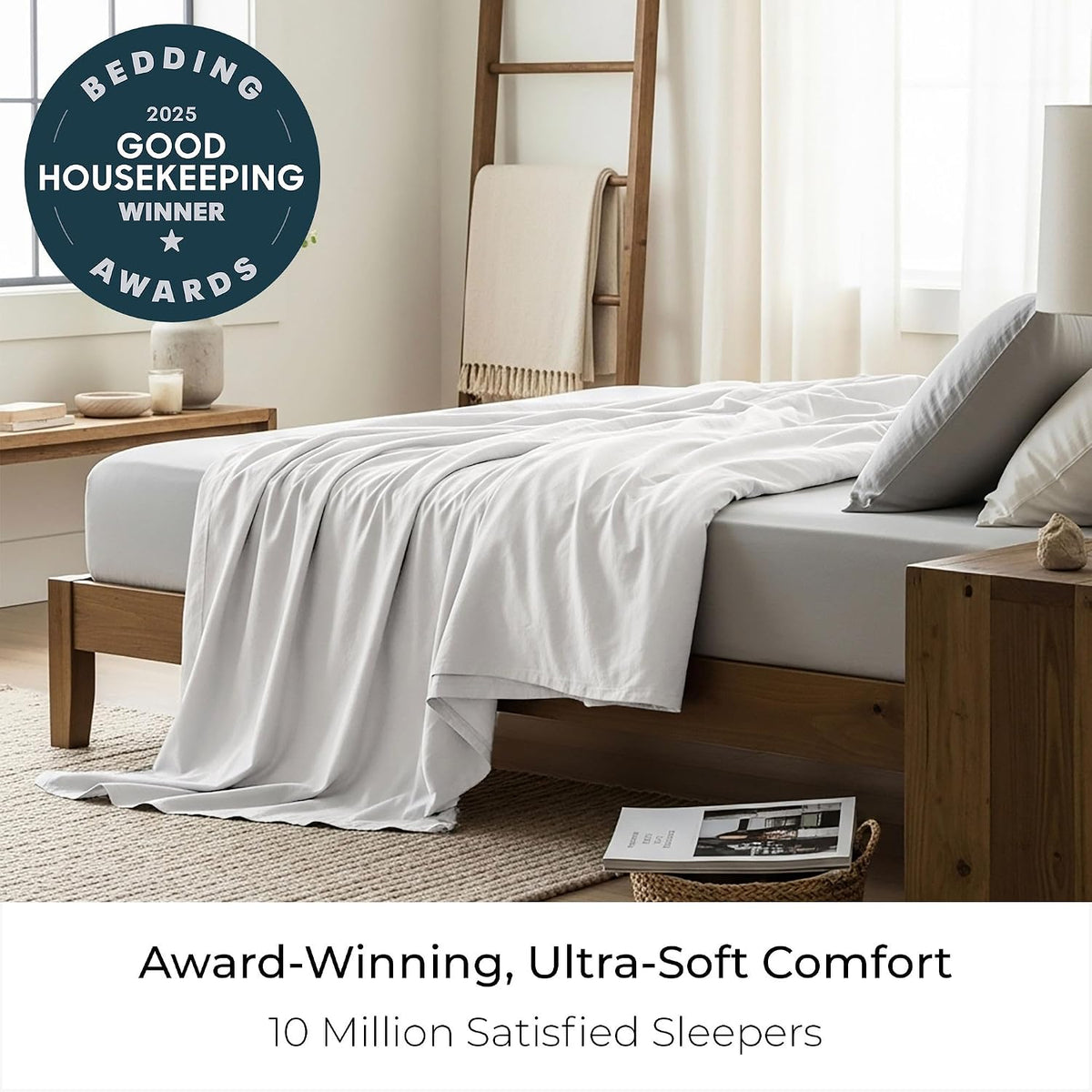 Mellanni King Size Flat Sheet - Iconic Collection Bedding