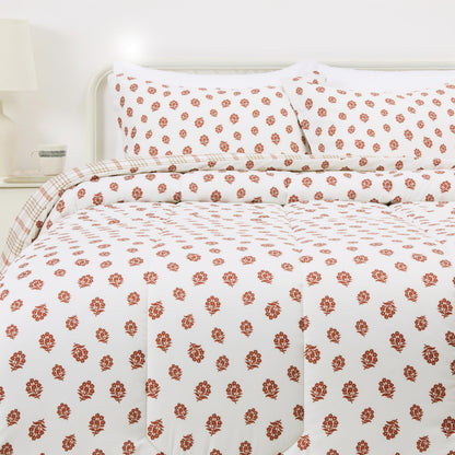 Amazon Basics Reversible Lightweight Microfiber All Season Comforter Blanket, Twin/Twin XL, Burgundy/Grey
