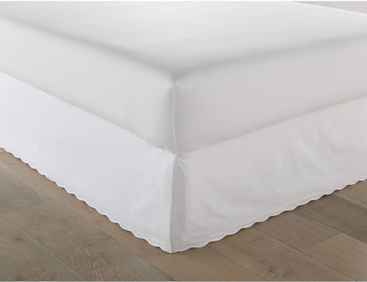 Stone Cottage - Queen Cotton Bed Skirt with Split Corners, 15-Inch Drop