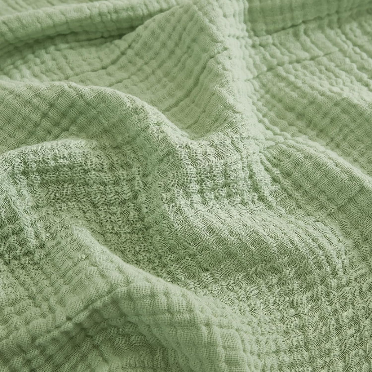 EMME Muslin Throw Blanket for Adults 100% Cotton Blankets for Couch Breathable Gauze All Season Soft and Lightweight Pre-Washed (Teal, 50"x71")