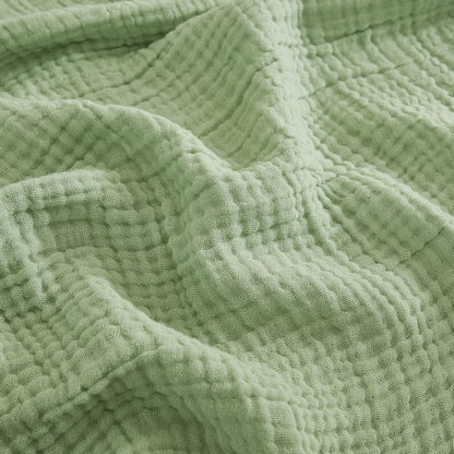 EMME Muslin Throw Blanket for Adults 100% Cotton Blankets for Couch Breathable Gauze All Season Soft and Lightweight Pre-Washed (Teal, 50"x71")