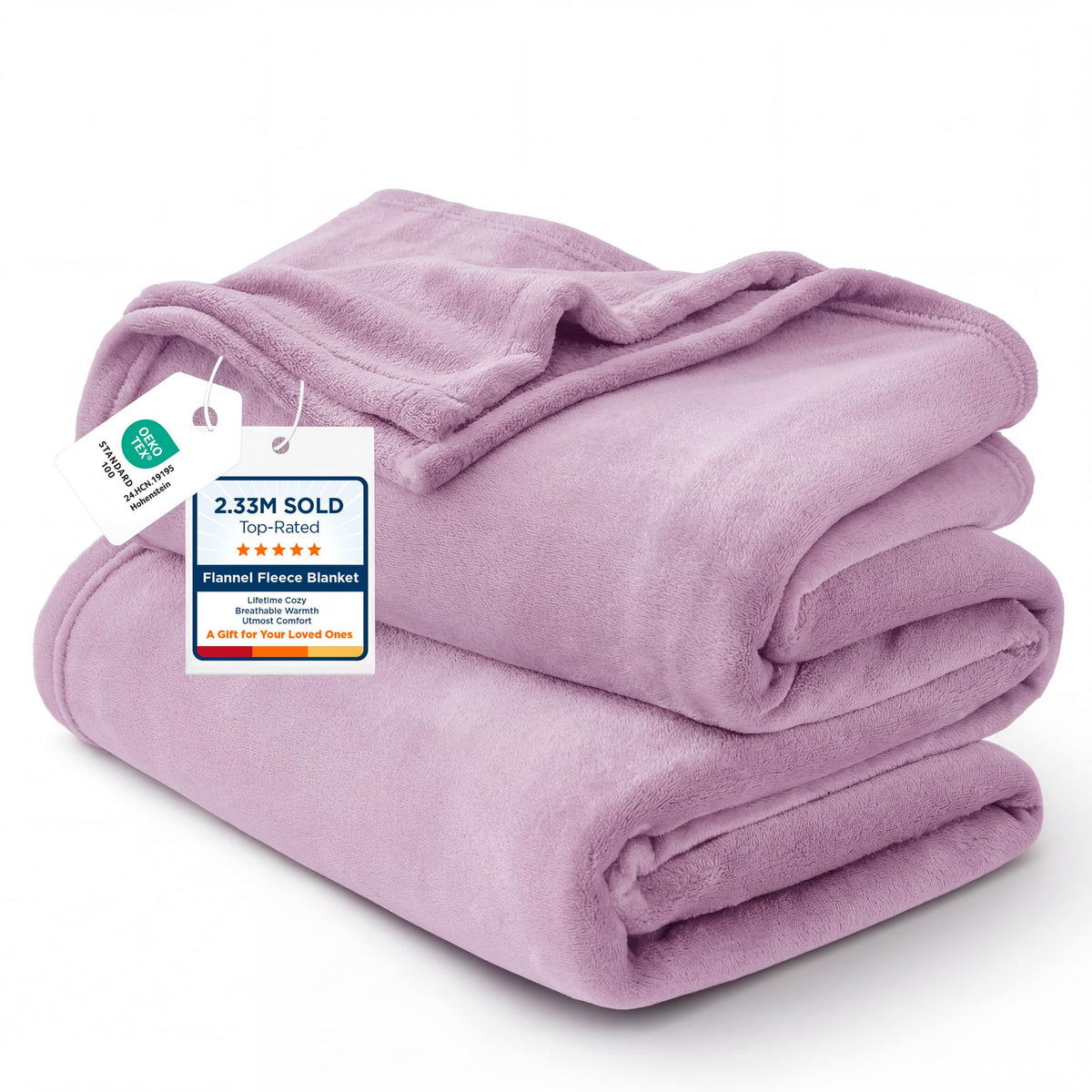 Bedsure Soft Cozy Warm Fleece Bed Blanket Queen Size Navy 90"x90"