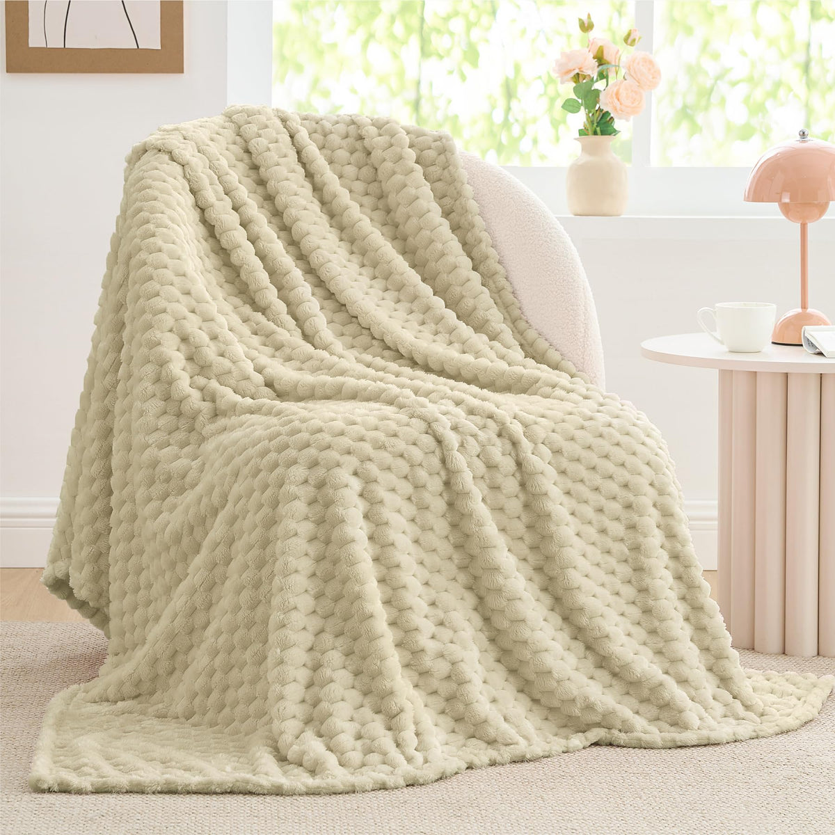 BEDELITE Pink Throw Blanket for Couch, Soft Cozy Gifts for Women, 50 * 60