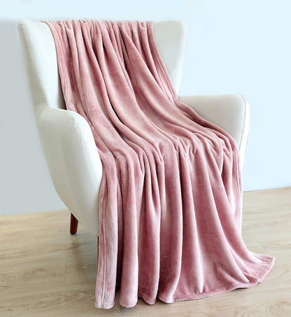 TASTHROW Large Flannel Fleece Throw Blanket, 50×70 Inch