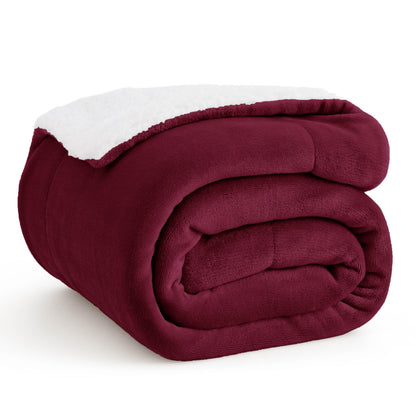 Bedsure GentleSoft Sherpa Fleece Queen Blankets for Bed, Non-Heated, Thick and Warm Throw for Women and Men, Soft Fuzzy Plush Comfort Queen Blanket for Winter, Grey, 90x90 Inches
