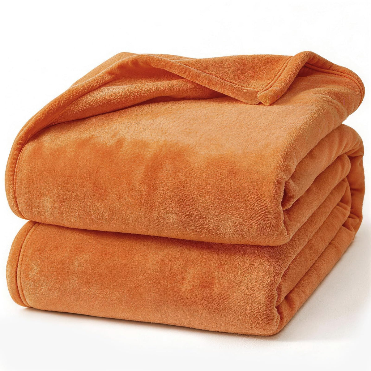 Hansleep Twin Grey Fleece Blanket, Soft Flannel Bed Blanket