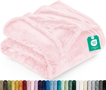 Utopia Bedding Ultra Soft Fleece Bed Blanket Twin Size Grey (60x80 Inches)