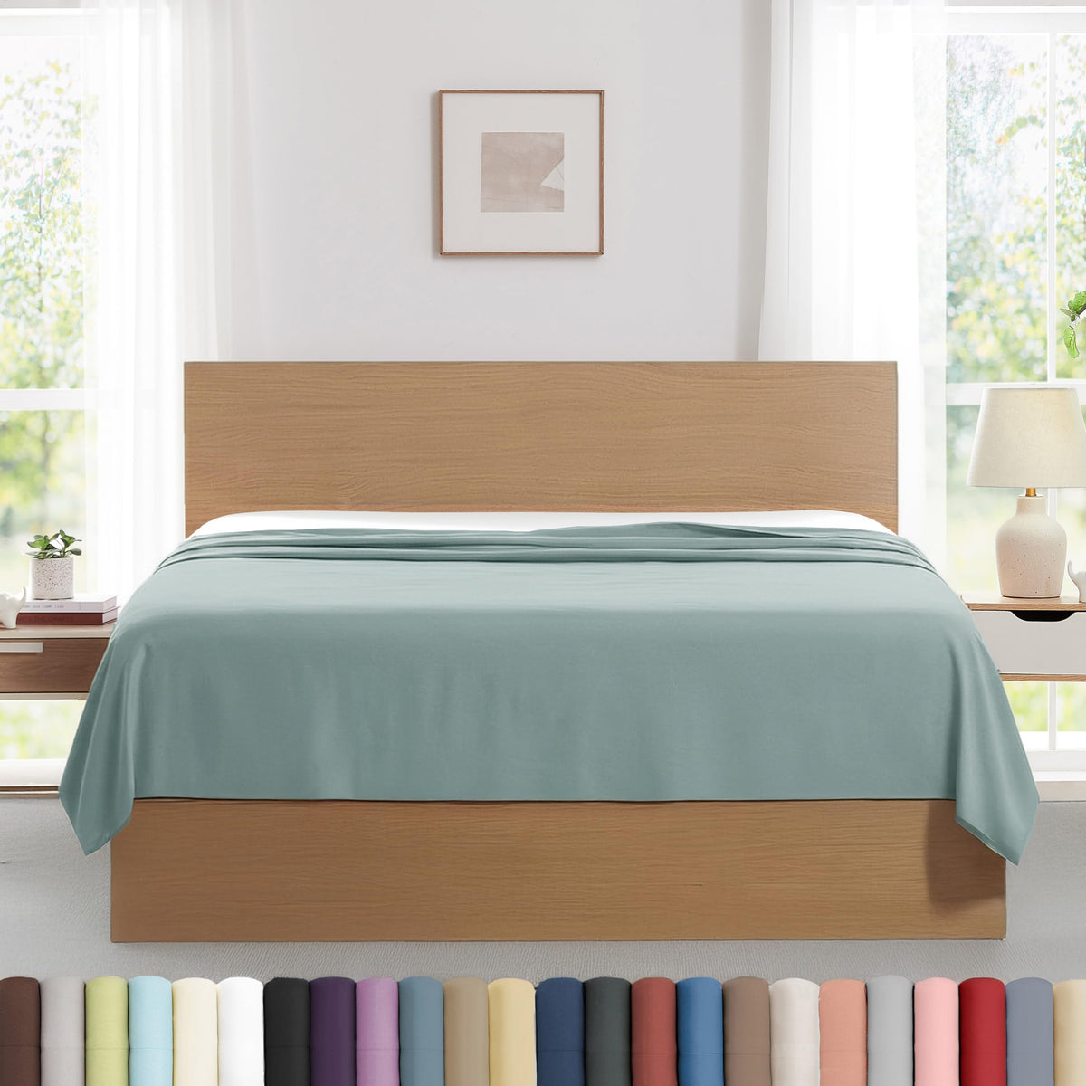 XL Oversized King Flat Sheet Only 132x110 California King Flat Sheet White
