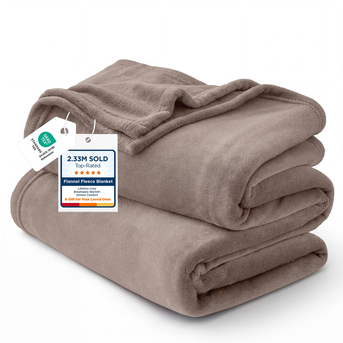 Bedsure GentleSoft Fleece Bed Blankets Queen Size Grey - Soft Cozy Warm Fall Throw Blanket Halloween Decorations Lightweight Anti-Static, Room Home Decor Gifts for Husband and Men, 90x90 inches