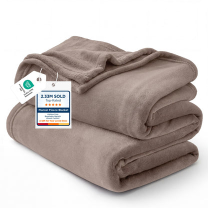 Bedsure Soft Cozy Warm Fleece Bed Blanket Queen Size Navy 90"x90"