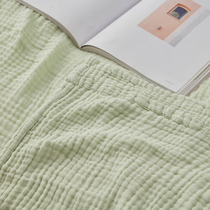 EMME Muslin Throw Blanket for Adults 100% Cotton Blankets for Couch Breathable Gauze All Season Soft and Lightweight Pre-Washed (Teal, 50"x71")
