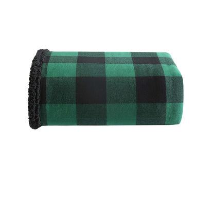 Eddie Bauer - Sherpa Reverse Throw Blanket for Bed or Couch, 50 x 60