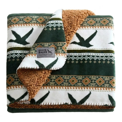 Eddie Bauer - Soft Reversible Throw Blanket for Bed & Couch, 50 x 70