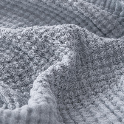 EMME Muslin Throw Blanket for Adults 100% Cotton Blankets for Couch Breathable Gauze All Season Soft and Lightweight Pre-Washed (Teal, 50"x71")