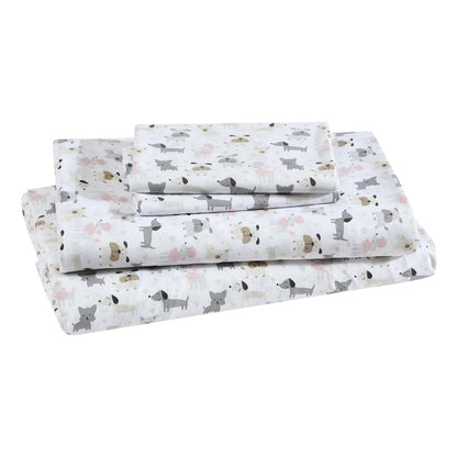 Printed Soft Microfiber Full 4-Piece Sheet Set, Zara Leopard