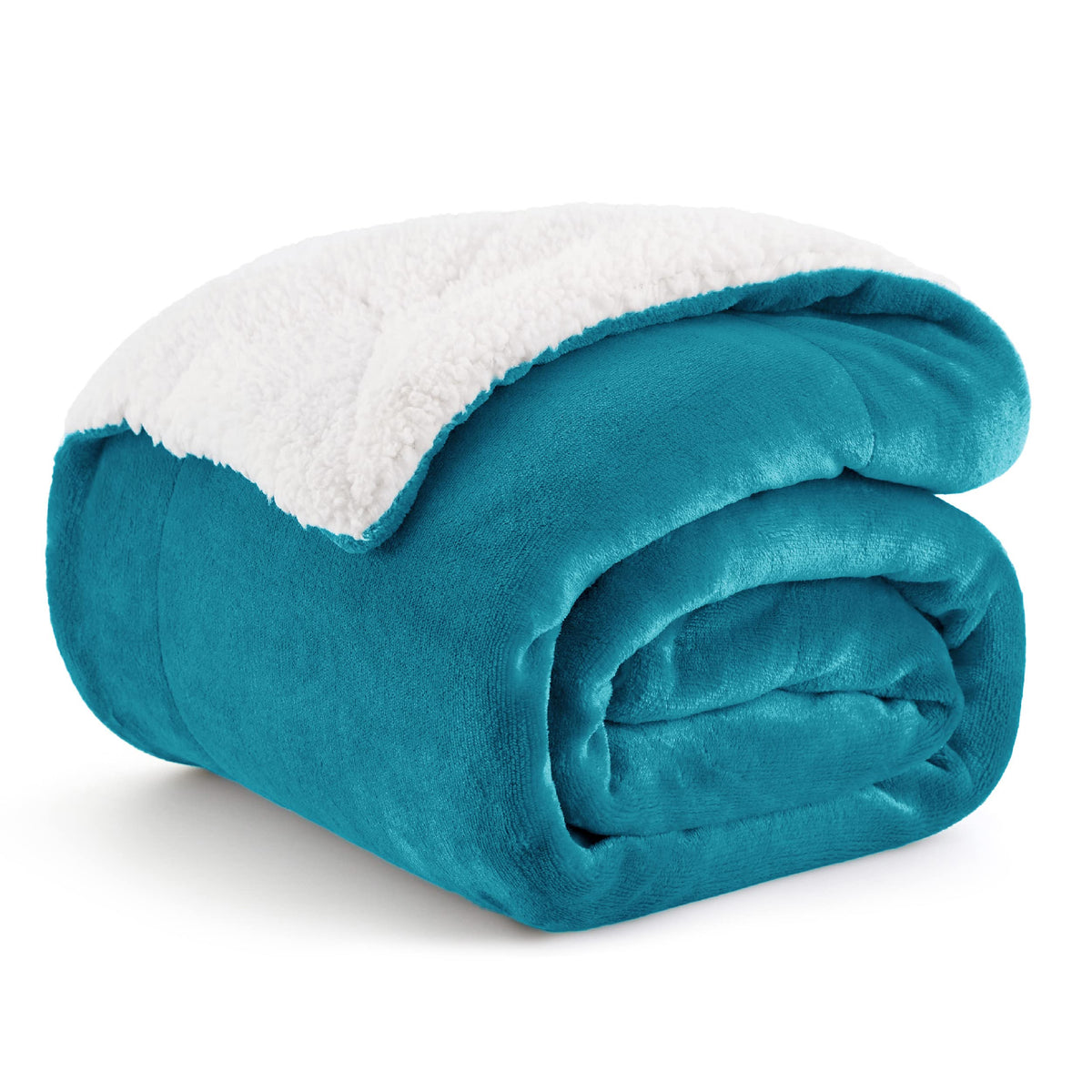 Bedsure GentleSoft Sherpa Fleece Queen Blankets for Bed, Non-Heated, Thick and Warm Throw for Women and Men, Soft Fuzzy Plush Comfort Queen Blanket for Winter, Grey, 90x90 Inches