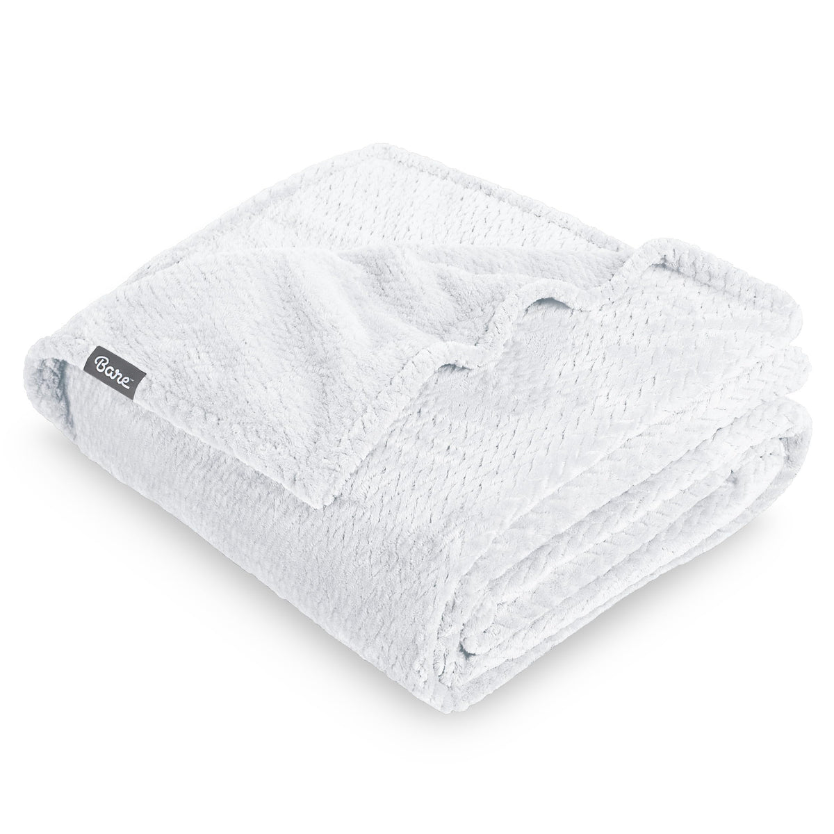 Bare Home Fleece Blanket Luxury Microplush (Full/Queen, Grey)