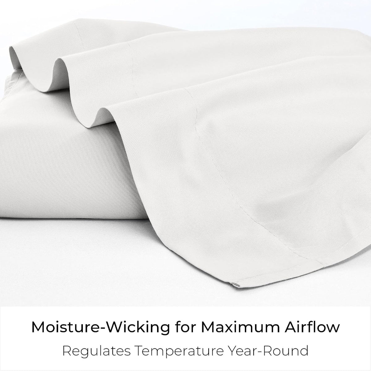 Mellanni King Size Flat Sheet - Iconic Collection Bedding