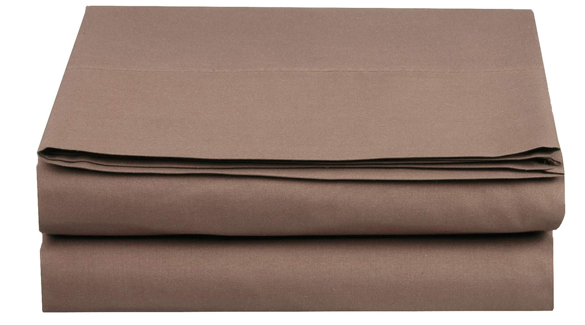 Elegant Comfort Premium Hotel Quality 1-Piece Flat Sheet, Luxury and Softest 1500 Premium Hotel Quality Microfiber Bedding Flat Sheet, Wrinkle-Free, Stain-Resistant, California King, Cream