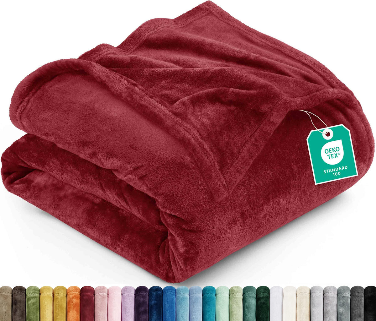 Utopia Bedding Ultra Soft Fleece Bed Blanket Twin Size Grey (60x80 Inches)