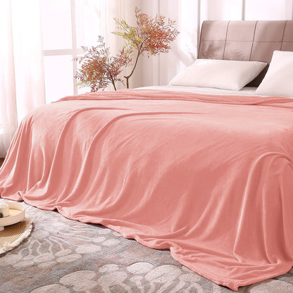 BEDELITE Fleece Blanket Soft Plush Throw for Couch Black 50"x60"