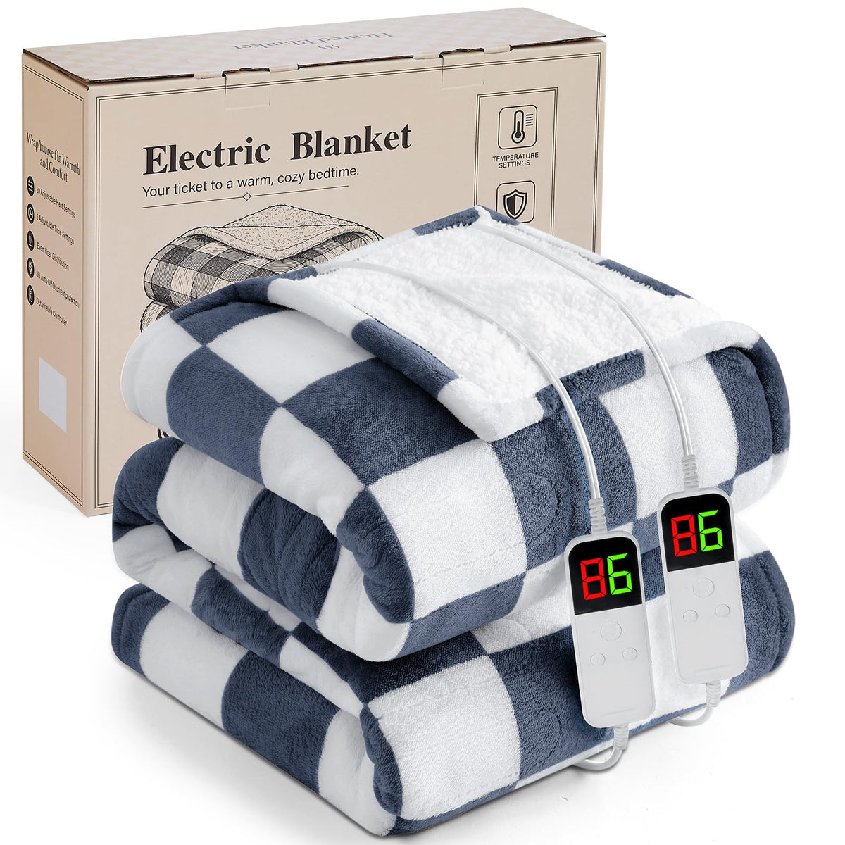 Pink Heated Blanket Electric Throw 50"X60", Heating Blanket Throw