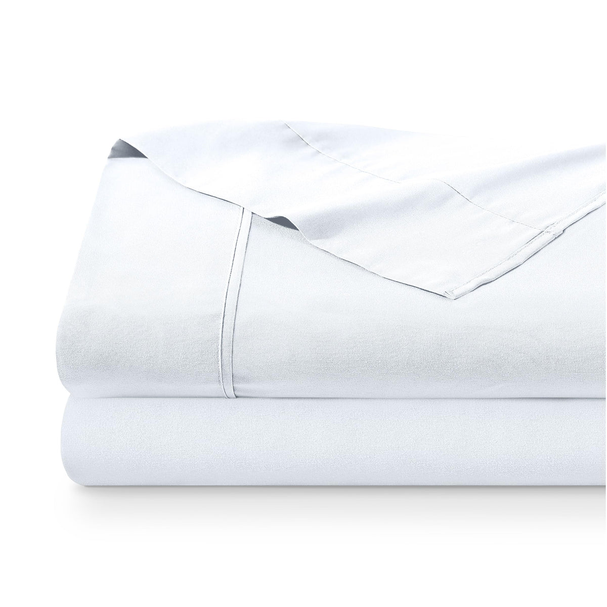 Bare Home Flat Top Sheet 1800 Ultra-Soft (Twin/Twin XL, White)