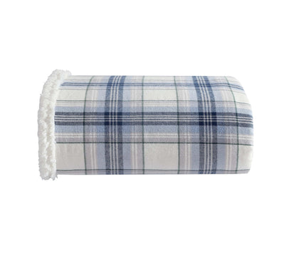 Eddie Bauer - Sherpa Reverse Throw Blanket for Bed or Couch, 50 x 60