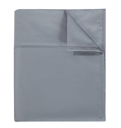Flat Sheet Only Queen Size, 400 TC 100% Egyptian Cotton Flat Sheet - Wrinkle, Fade, Stain Resistant (White, Queen)