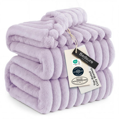 Bedsure Soft Beige Throw Blanket for Couch Decor Gifts 50"x60"