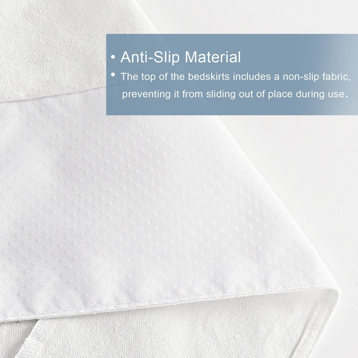 HIG Chic 14'' Queen BedSkirts Scallop Edge Pleated Dust Ruffle