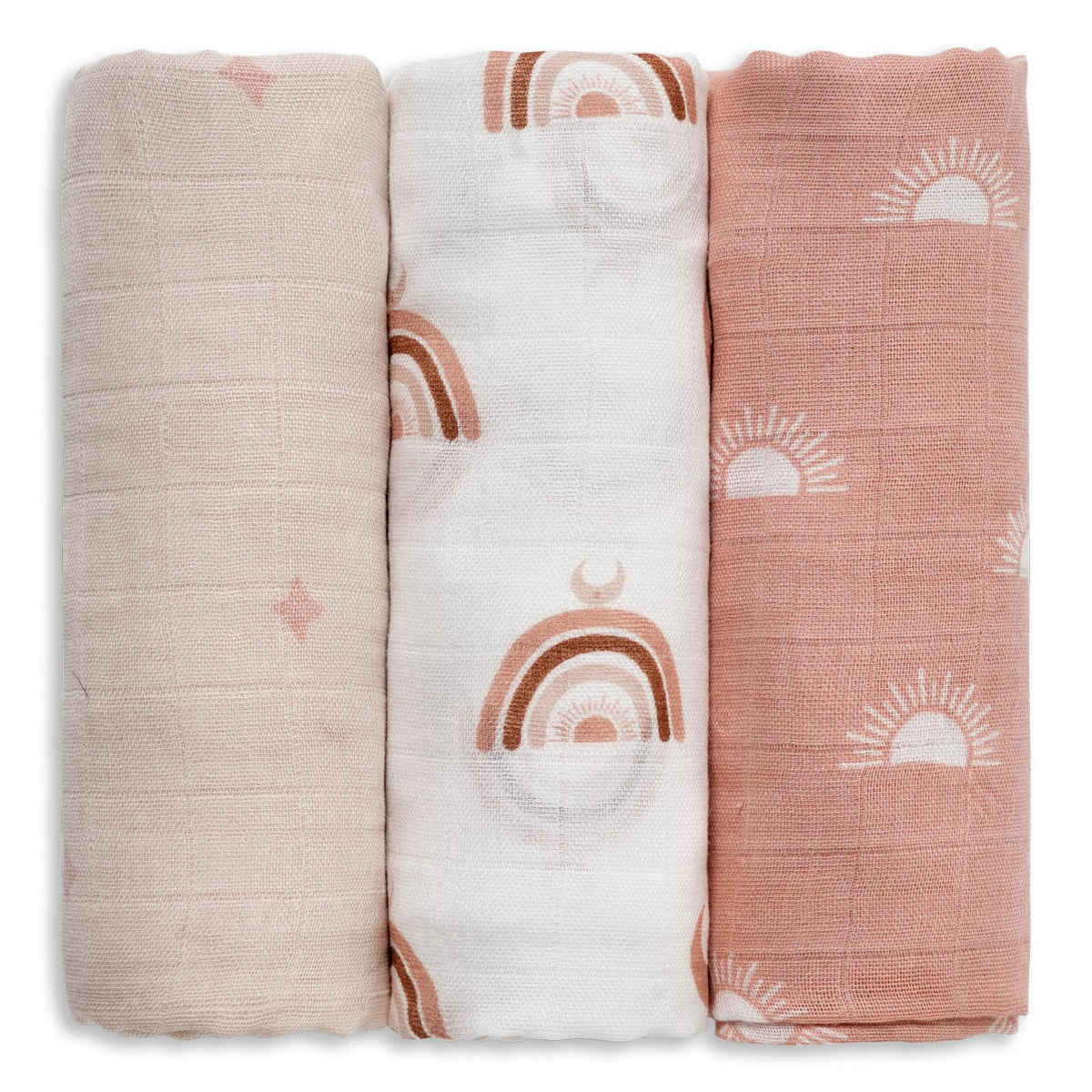GLLQUEN BABY Receiving Blankets Boy Muslin Swaddle Blankets for Newborn