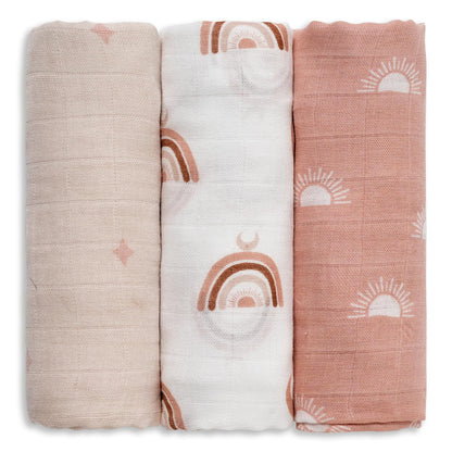 GLLQUEN BABY Receiving Blankets Boy Muslin Swaddle Blankets for Newborn