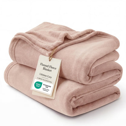 Bedsure Soft Cozy Warm Fleece Bed Blanket Queen Size Navy 90"x90"