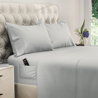 DREAMCARE King Size Sheets Set - King - Extra Deep - Gray