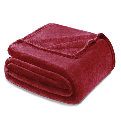 Exclusivo Mezcla Soft Large Fleece Throw Blanket for Couch, Forest Green