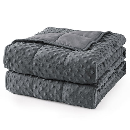 Mr. Sandman Cooling Weighted Blanket for Adults, Queen Size 15 lbs, 60″x80″