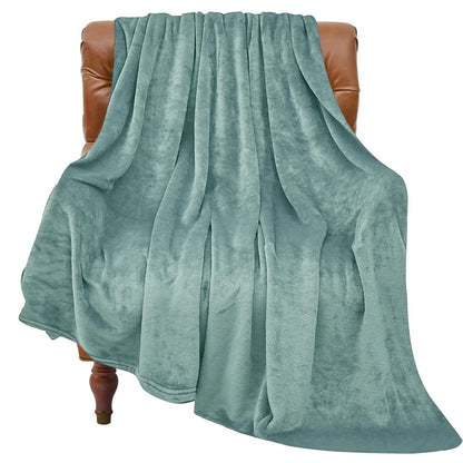 BEDELITE Fleece Blanket Soft Plush Throw for Couch Black 50"x60"