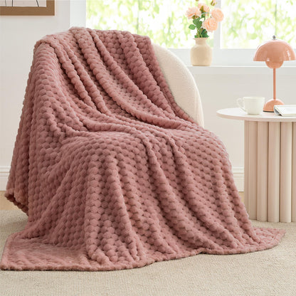 BEDELITE Pink Throw Blanket for Couch, Soft Cozy Gifts for Women, 50 * 60