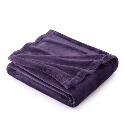 Bedsure Soft Cozy Warm Fleece Bed Blanket Queen Size Navy 90"x90"