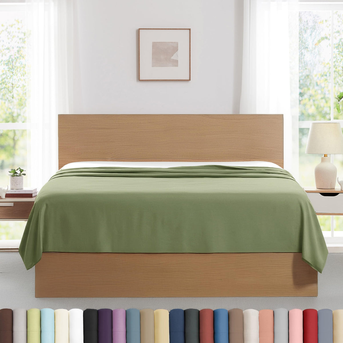XL Oversized King Flat Sheet Only 132x110 California King Flat Sheet White