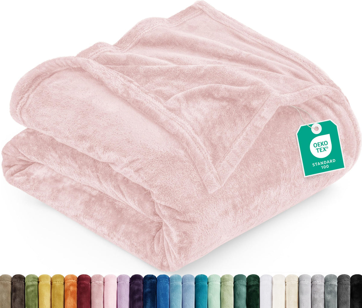Utopia Bedding Ultra Soft Fleece Bed Blanket King Size Grey (90x102 Inches)