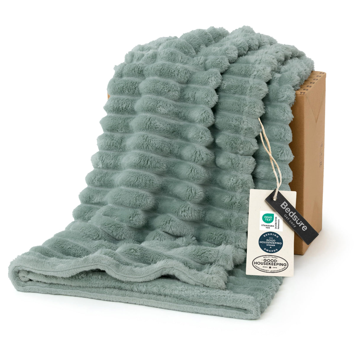Bedsure Soft Beige Throw Blanket for Couch Decor Gifts 50"x60"