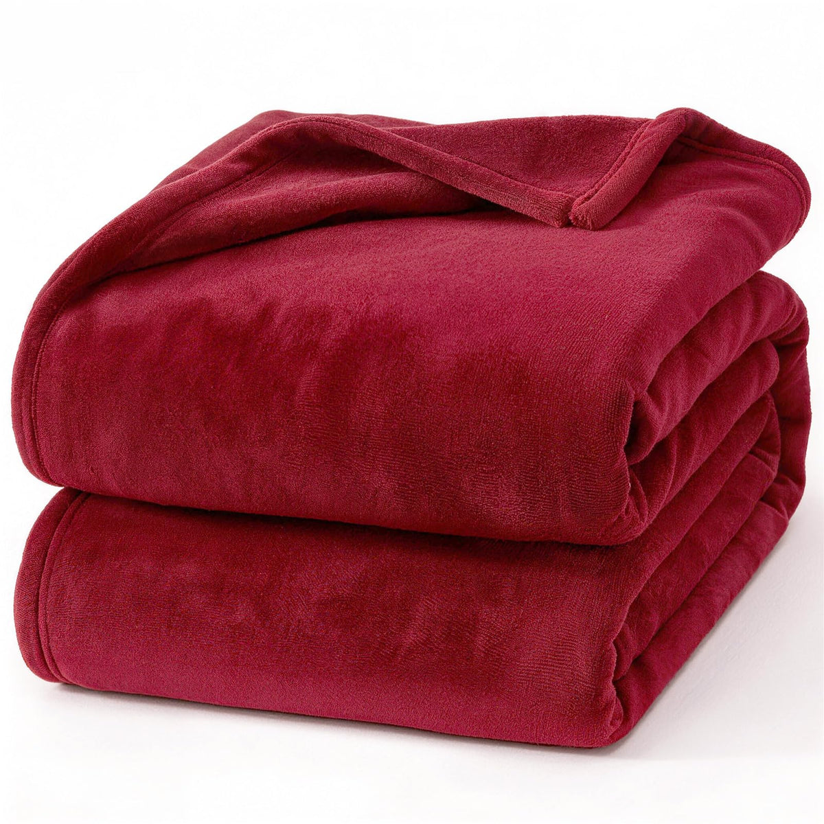 Hansleep Twin Grey Fleece Blanket, Soft Flannel Bed Blanket
