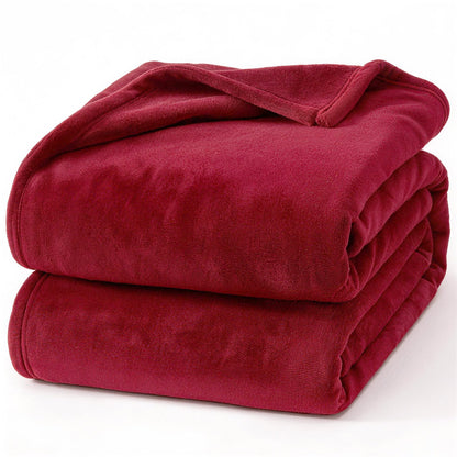 Hansleep Twin Grey Fleece Blanket, Soft Flannel Bed Blanket