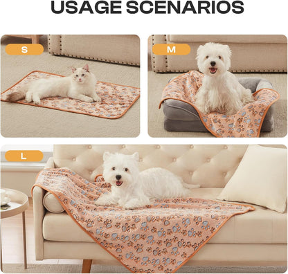 Luciphia Dog Blanket 3 Pack, Soft Cozy Fleece Throw for Puppy Cat,23"x16"