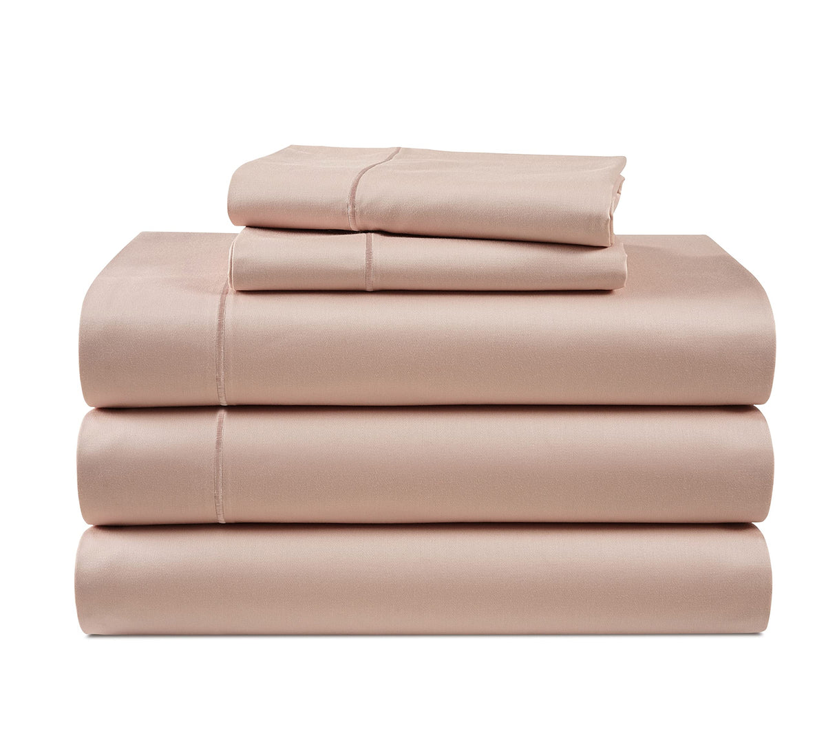 LANE LINEN 100% Egyptian Cotton Sheets King Size Silky Sateen Weave - White