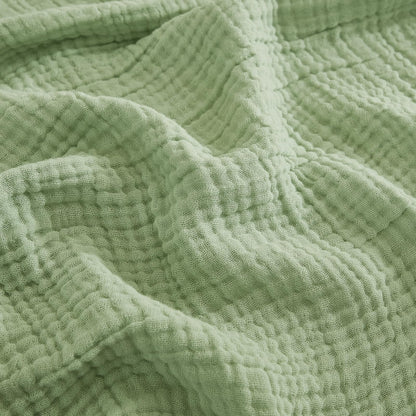 EMME Muslin Throw Blanket for Adults 100% Cotton Blankets for Couch Breathable Gauze All Season Soft and Lightweight Pre-Washed (Teal, 50"x71")