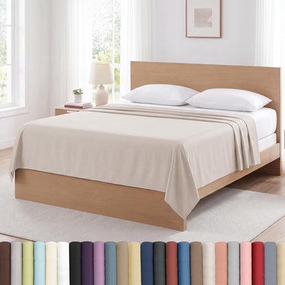 XL Oversized King Flat Sheet Only 132x110 California King Flat Sheet White